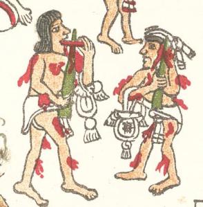 Autosacrifice in the Codex Magliabecchiano, p.79R